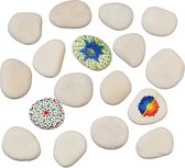 Pierres à peindre Relaxdays - pierres à peindre lisses - 5-9 cm - pierres déco - 2 kg