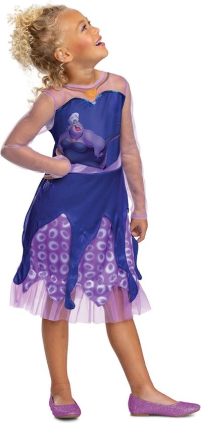 Smiffys - Disney Villains Ursula Classic Kostuum Jurk Kinderen - Kids tm 4 jaar - Multicolours