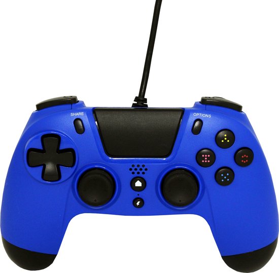 Gioteck - VX4 Premium Bedrade Controller - Blauw - Geschikt voor PS4 & PC - Gioteck