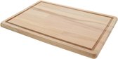 Grote stevige houten snijplank - Bruin - 40 x 27 cm - Beukenhout - Makkelijk te reinigen - Verantwoord hout