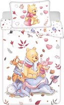 Disney Winnie the Pooh BABY Dekbedovertrek, Leaves - 135 x 100 + 40 x 60 cm - Katoen