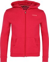 Basic Hooded Full Zip Sweater Meisjes - Warm Pink - Maat 98-104