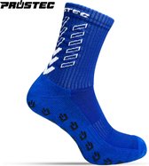 Prostec® Gripsokken - Gripsokken Voetbal - Grip Socks - One Size - Anti Slip - Gripsokken Blauw