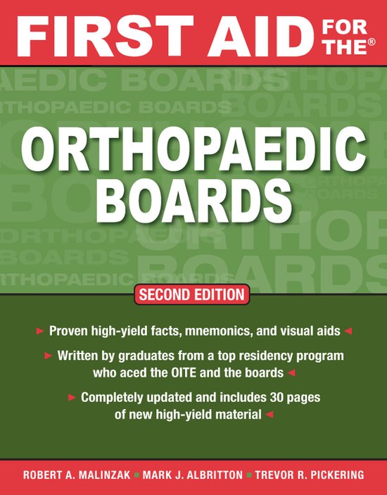 First Aid For The Orthopedic Boards 2nd - cover