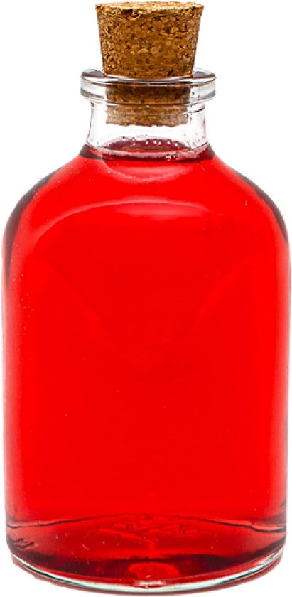 Lot De 4 Mini Bouteilles En Verre De 50 Ml Avec Bouchon