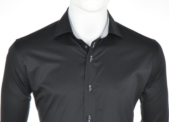 Eden Valley overhemd zwart borstzak