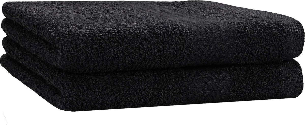 2 stuks strandhanddoeken douchehanddoeken set grootte 70x140 cm douchehanddoek strandhanddoek handdoek handdoek premium 100% katoen kleur zwar