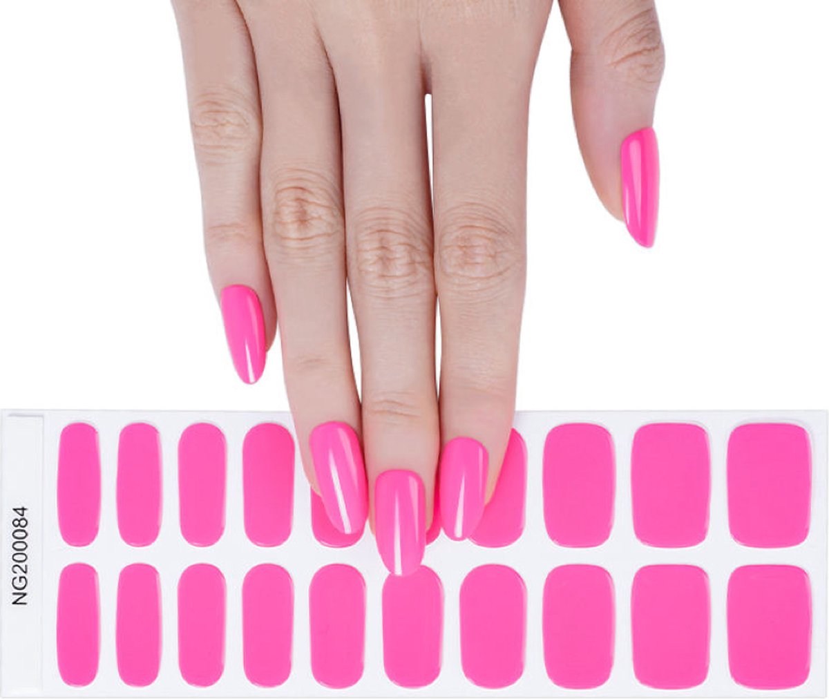 Goedkoopste Gel Nail Wraps – Gel Nagel Wraps – Gel Nail Stickers – Gel Nagel Folie - UV lamp - Barbie Pink