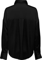 Only Marta Ls Oversize Satin Shirt Black ZWART M