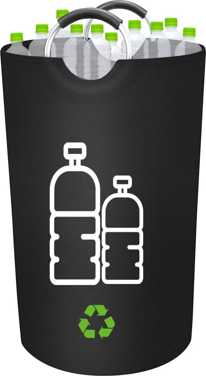 AINIYNM Collecteur de Bouteilles de 100 L avec Couvercle