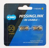 KMC Fietsketting MISSING LINK 10R Goud 5.88mm