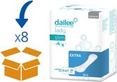 Dailee Lady Premium Slim Extra - 8 pakken van 28 stuks - incontinentieverband - inlegkruisje
