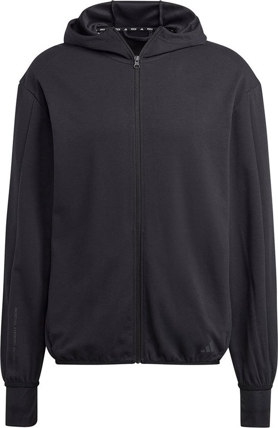 Adidas Yoga Base Sweatshirt Met Volledige Rits Zwart XL Man