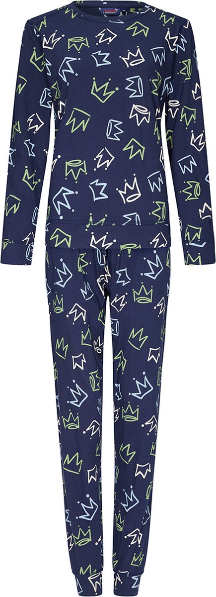 Rebelle Blauwe pyjama organisch katoen Pippa - Blauw - Maat - 48