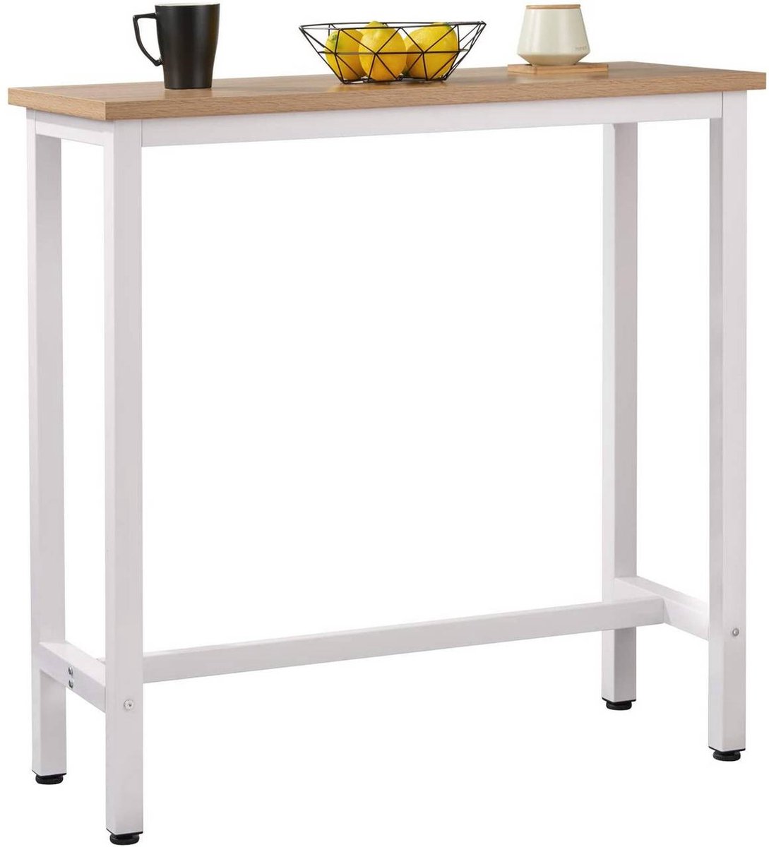 Happyment Bartafel Gervio - Bruin - Voor binnen - Rechthoekig - Hout - Metaal - 100x40x100cm