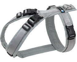 Annyx hondentuig hondentuigje - OPEN (neksluiting) – Grijs-Zilver - maat -M - Borstomvang 62-74cm-Gewicht-hond- 18-30kg