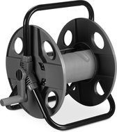 Bol.com tuinslanghaspel voor 30 m 1/2" slang - staal - kunststof - slanghouder - zwart-grijs aanbieding