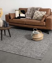 Tapis poils ras Lush - gris 100x200 cm