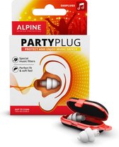 Alpine PartyPlug - Oordoppen - Comfortabele earplugs voor muziekevenementen, concerten en festivals - Voorkomt gehoorschade - SNR 19dB - Wit