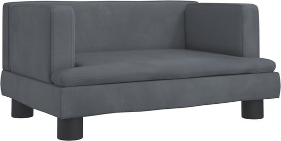 vidaXL Hondenmand 60x40x30 cm fluweel zwart, hondenbank, hondenbed