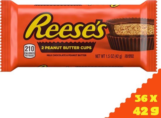 Reese's Peanut Butter Cups - 2-pack - 36x 42gr