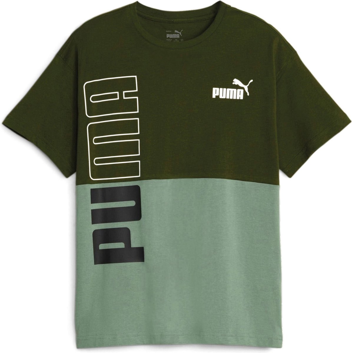 Puma Power Colorblock Shirt Junior Groen