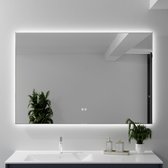 Vestland - Rechthoekige Badkamerspiegel met verlichting en verwarming - 80 x 60 cm - 3 LED-standen