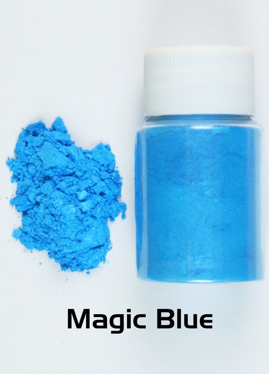 Poudre de pigment de mica métallique bleu clair pour résine époxy