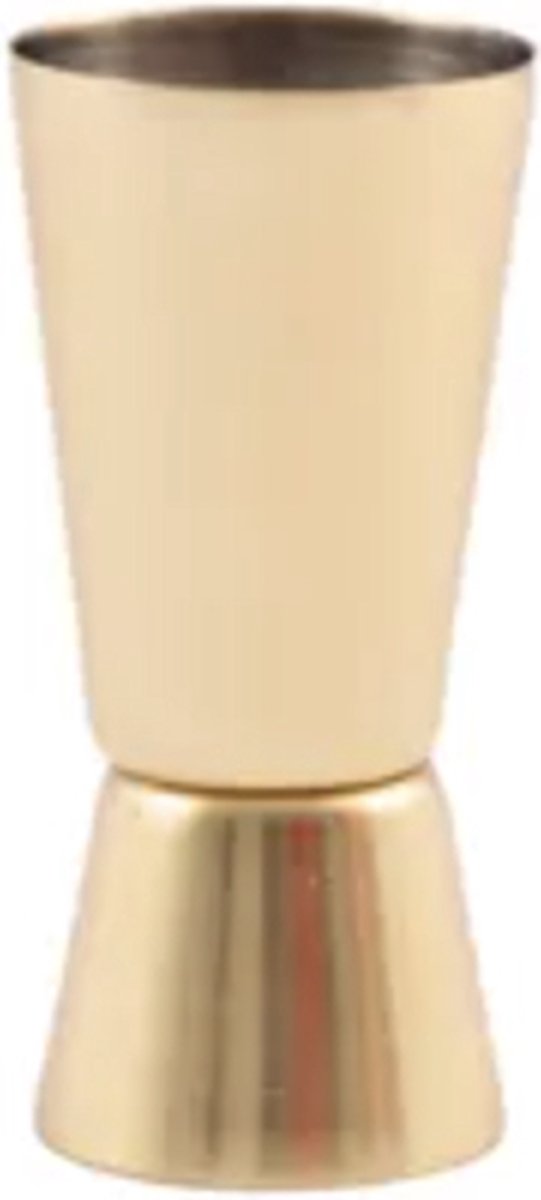 Cocktailmaatje uit rvs goud 30/50ml