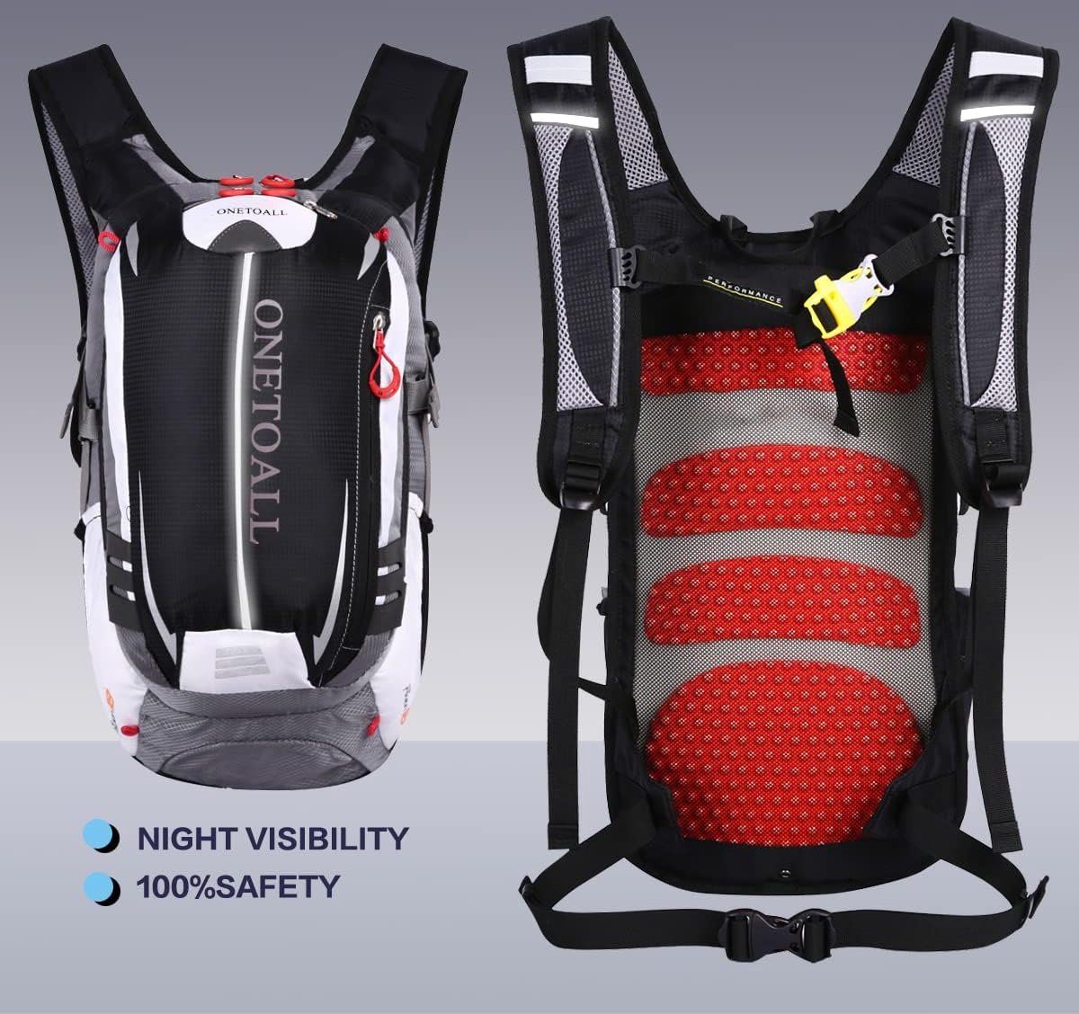 SKYSPER Rucksack Herren 15L Wanderrucksack mit Rückenbelüftung