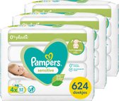 Pampers Sensitive Billendoekjes 0% plastic - 624 Babydoekjes