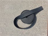 Granulaat rubber op rol - Zonnepaneel rubber - Strook 80 mm x 8 mm - 10 Meter op rol - Geluiddempend - Isolerend - 100% gerecycled rubber