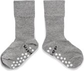 KipKep chaussettes antidérapantes - taille 18-24 mois - Gris, gris - Stay Chaussettes - 1 paire - ne s'affaissent pas - chaussettes stay-on - coton biologique