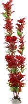 Nobleza Aquariumplant - Nepplant - Kunststof plant - aquarium inrichting - aquariumdecoratie - Groen - Rood blad