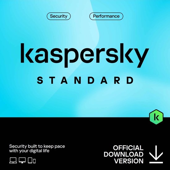 Kaspersky Standard - 12 maanden/1 apparaat - PC/Mac/Mobiel Download