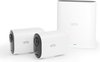 Arlo Ultra 2 XL draadloze WiFi-beveiligingscamera voor buiten, 4K UHD, 180˚ kleurennachtzicht, sirene & spotlight, bewegingsdetectie, 2-weg-audio, 12 mnd batterij, lokale opslag (SD-kaart), incl. proefp. Arlo Secure, 2 IP-Camera's + Smart Hub, wit