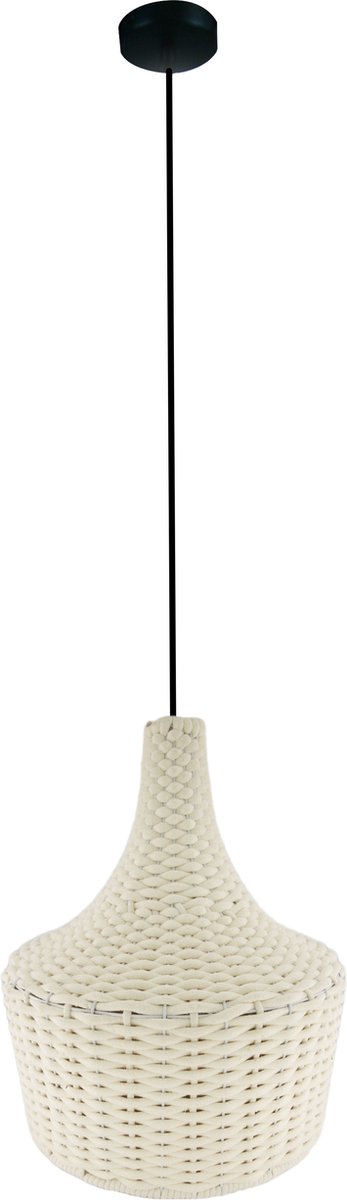 DKNC - Hanglamp Perth - Katoen - 46x46x50cm - Wit