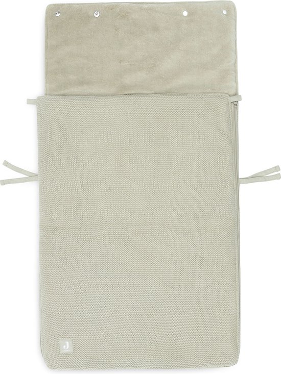 Jollein Voetenzak group 0+ 3/5 punts Basic Knit Olive Green van Jollein — afbeelding 2
