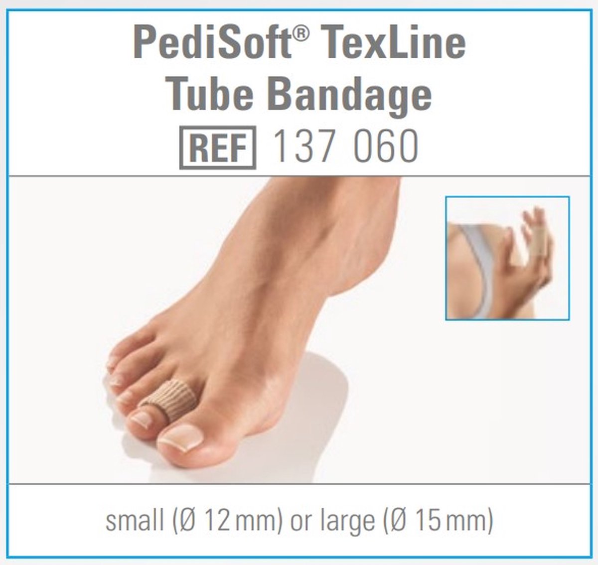 Goedkoopste Bort Pedisoft Texline tubilair verband open 137060, 1 stuk 15mm, Smal