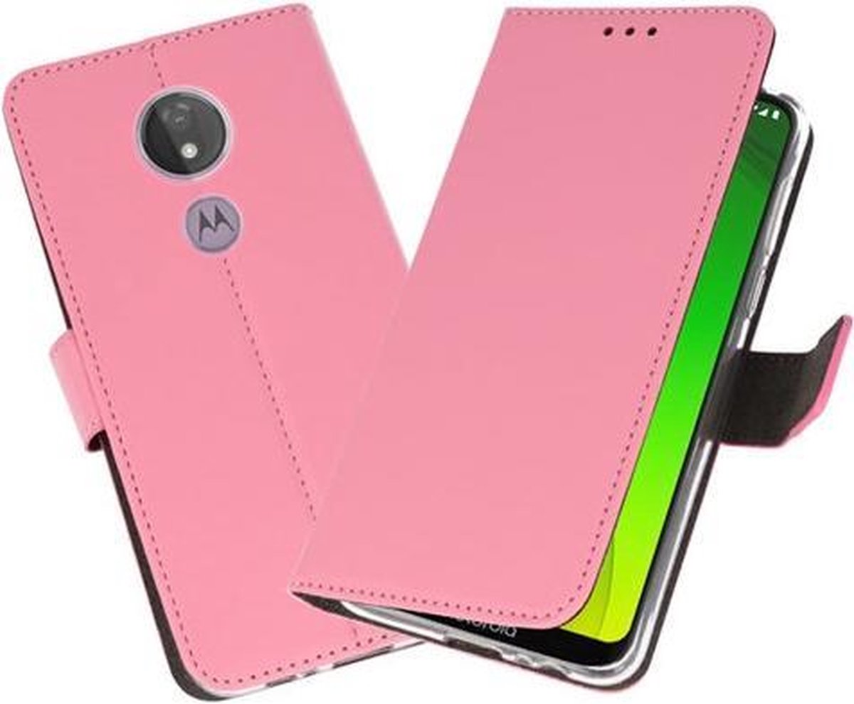 Bestcases Pasjeshouder Telefoonhoesje Motorola Moto G7 Power - Roze