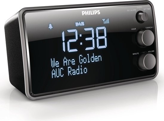 Philips AJB3552 - DAB+ wekkerradio - Zwart
