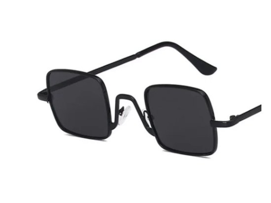 Kleine Vierkante Zonnebril - Unisex - Zwart