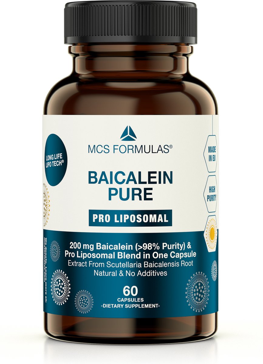 Goedkoopste Baicalein Pro Liposomal 200mg - NO ADDITIVES - 60 Capsules