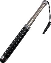 Stylet tactile extensible / Stylet tactile robuste / Stylet tactile / Stylet universel / Stylet compact / Stylet tactile / Stylet tactile pour tablette et téléphone - Zwart