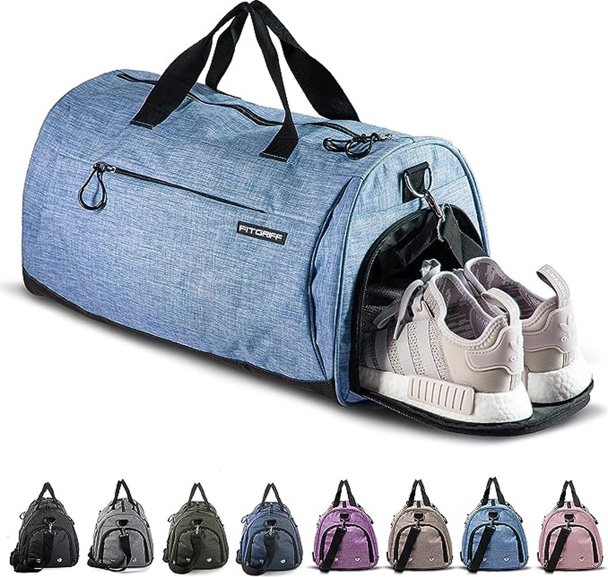 Inovra ® Sac de sport étanche spacieux avec compartiment à chaussures pour Voyages et Inovra ® Sac de sport étanche spacieux avec compartiment à chaussures pour Voyages et