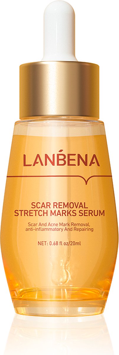 Lanbena Scar Removal Stretch Marks Serum 20ml - Biologische Litteken Remover Acne Litteken Verwijdering Reparatie Striae Serum