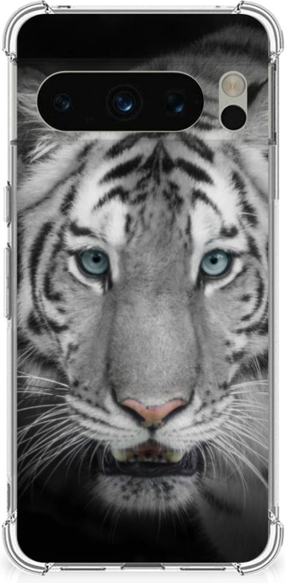 TPU Case Anti-Shock voor Google Pixel 8 Pro Case Anti-shock Tijger