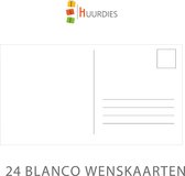 Wenskaarten blanco 24 stuks - 10x15cm - 300gms