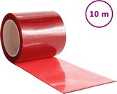 vidaXL Rideau de porte Rouge 200x1,6 mm 10 m PVC