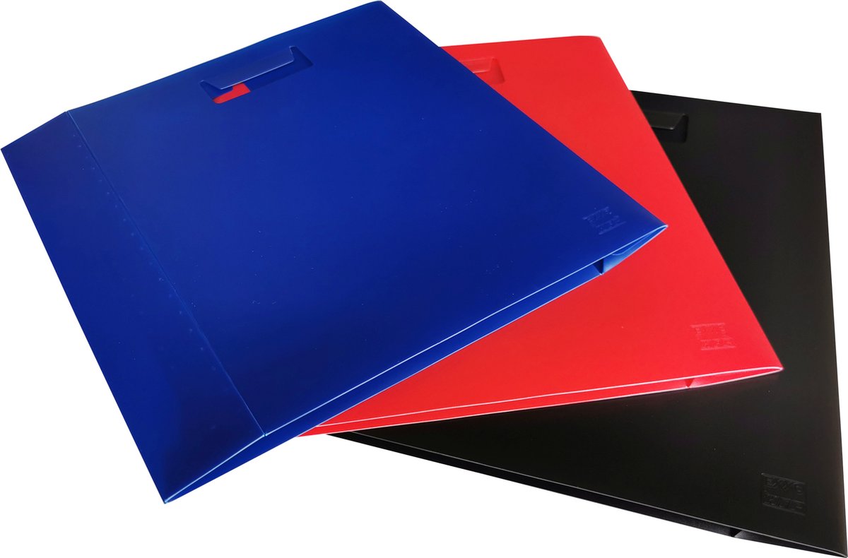 2x EXXO-HFP # 38028 -Pop-Up Rugtas Box - Boek Safe - Bescherm Box - 50mm Vulhoogte - Parel Marine Blauw, 2 stuks